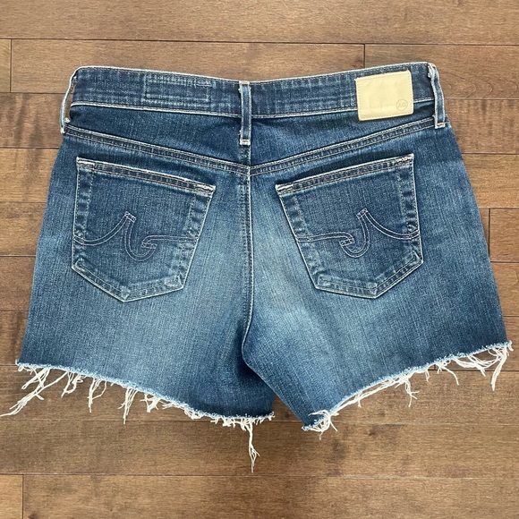 AG Adriano Goldschmied Hailey Ex-Boyfriend Cut Off Denim Shorts - 25 - Picture 2 of 8